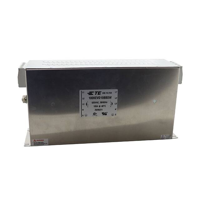 100KEVD10BBSW TE Connectivity Corcom Filters  Modules de filtrage de ligne électrique